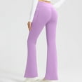 thumbnail image 1 of Womens Yoga Pants with Pockets High Waisted Flare Leggings Bell Bottom Yoga Dress Pants Seamless Bootcut Pants, 1 of 7