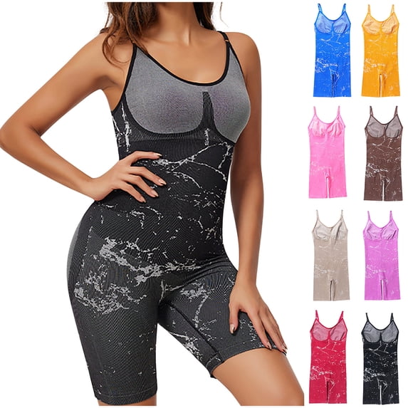 Shaper Waist Defining Body Suit Shapewear Tummy Control Women's Adjustable Shoulder Strap Plus Size Tight Fitting Hip Lifting And Shaping Jumpsuit Beige L