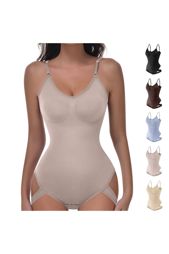 Shaper Waist Defining Body Suit Shapewear Tummy Control Women's Shapewear With Adjustable Plus Size Tight Fitting Exposed Buttocks Lifted Buttocks Body Shaping And Abdominal Black Xl