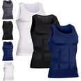 thumbnail image 1 of Men's Compression Top - High-Performance Shaping Vest for Men, Large-Sized High-Rise Vest for Men, Perfect Body Shape., 1 of 7
