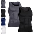 thumbnail image 1 of Men's Compression Top - High-Performance Shaping Vest for Men, Large-Sized High-Rise Vest for Men, Perfect Body Shape., 1 of 7
