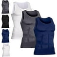 thumbnail image 1 of Men's Compression Top - High-Performance Shaping Vest for Men, Large-Sized High-Rise Vest for Men, Perfect Body Shape., 1 of 7