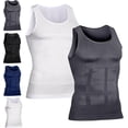 thumbnail image 1 of Men's Compression Top - High-Performance Shaping Vest for Men, Large-Sized High-Rise Vest for Men, Perfect Body Shape., 1 of 7