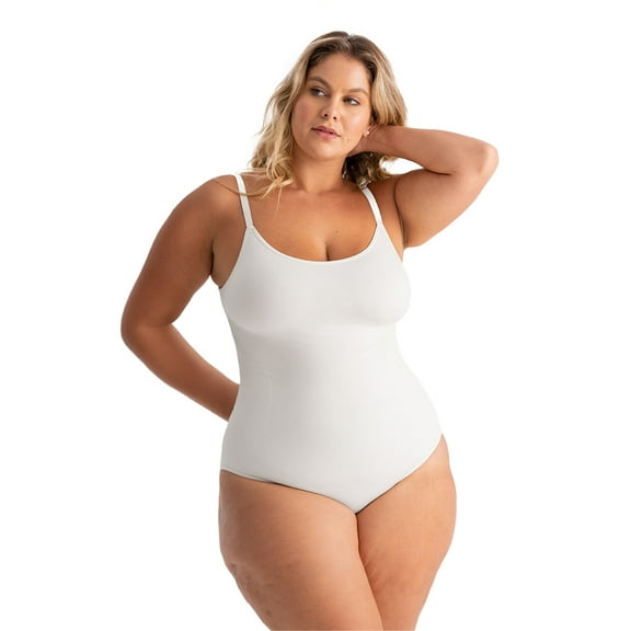 Shapermint Core Sculpting Bodysuit – Scoop Neck Smoothing Bodysuit, Seamless Shaping Fit & Comfortable Support, Sizes S–4XL