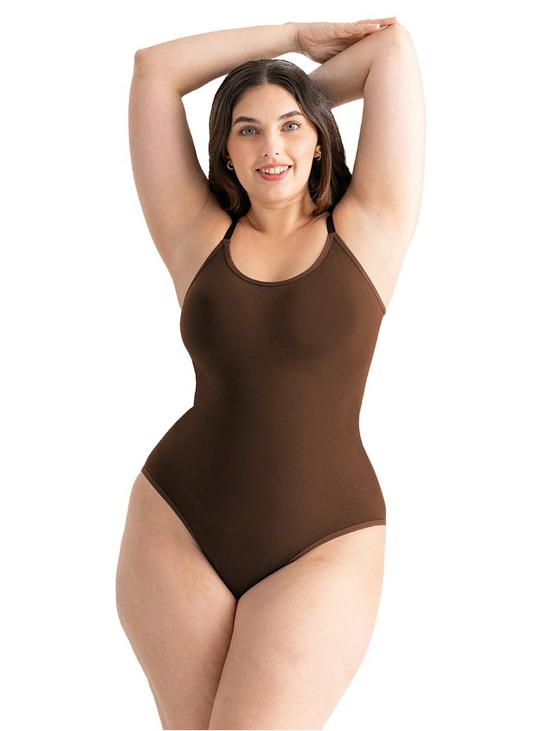 Shapermint Core Scoop Neck Shaping Bodysuit for Women, Seamless