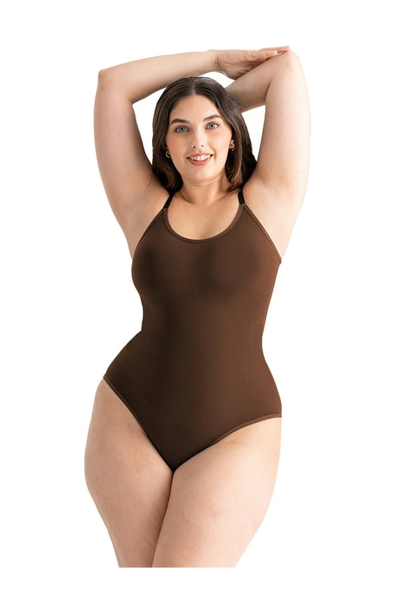 Core Sculpting Bodysuit – Scoop Neck Smoothing Bodysuit, Seamless Shaping Fit & Comfortable Support, Sizes S–4XL