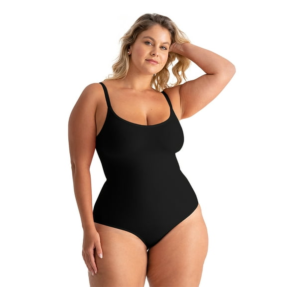 Shapermint Core Sculpting Bodysuit – Scoop Neck Smoothing Bodysuit, Seamless Shaping Fit & Comfortable Support, Sizes S–4XL