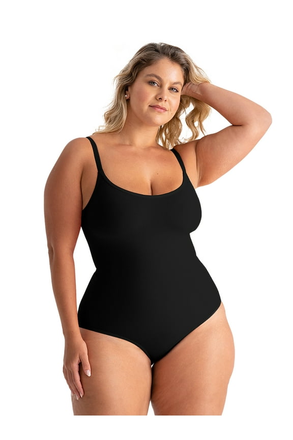 Core Sculpting Bodysuit – Scoop Neck Smoothing Bodysuit, Seamless Shaping Fit & Comfortable Support, Sizes S–4XL