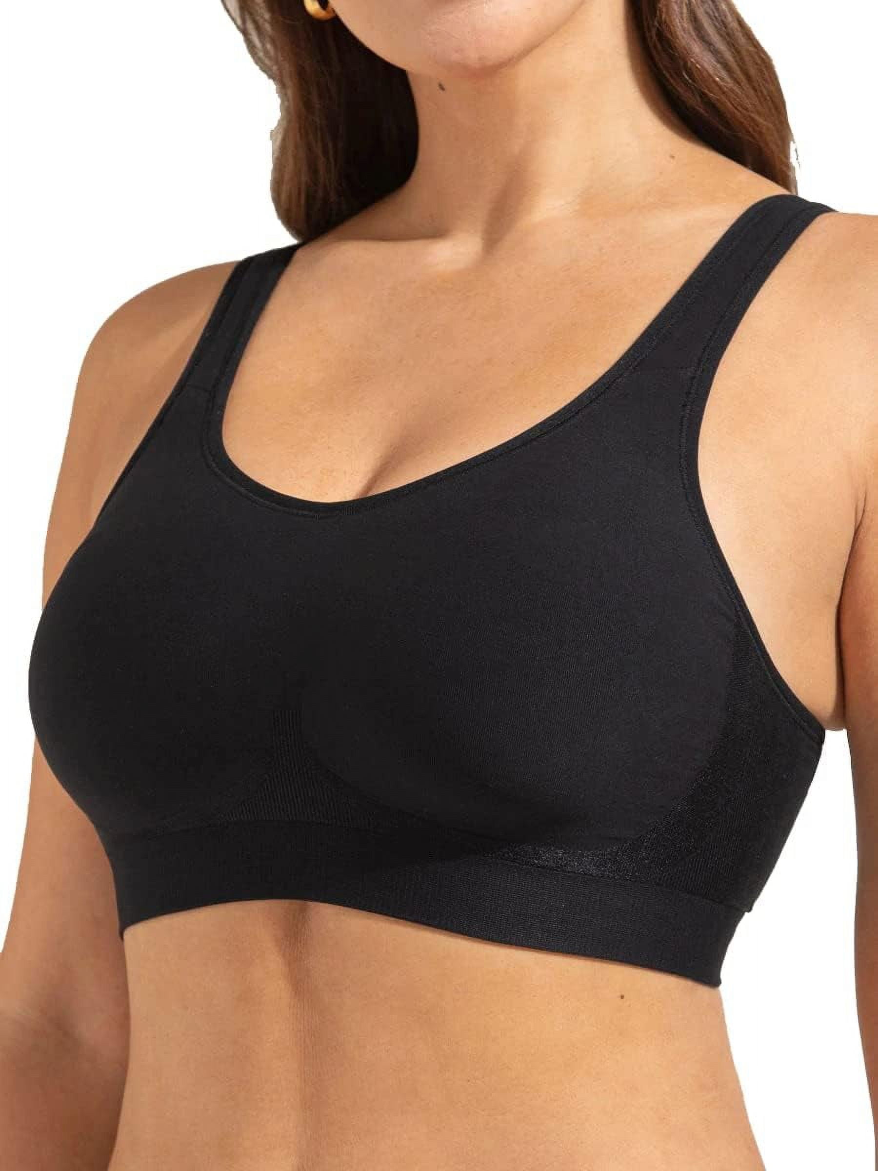 SHAPERMINT Enhanced Smoothing Wireless Bralette for Women with Support, Seamless Bra with Removable Cups, from Small to Plus Size