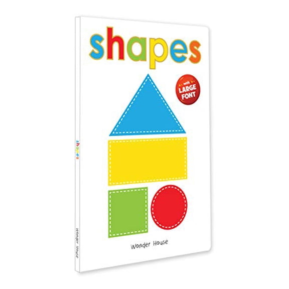Pre-Owned Shapes: Early Learning Board Book With Large Font (Big Board Books Series) (Board book) 9390183901