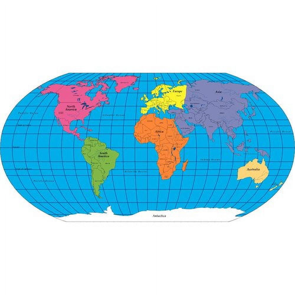 Labeled world map