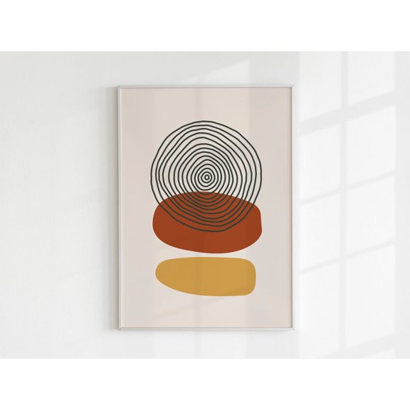 Shapes Leaf Botanical Wall Art Unframed Paper Print