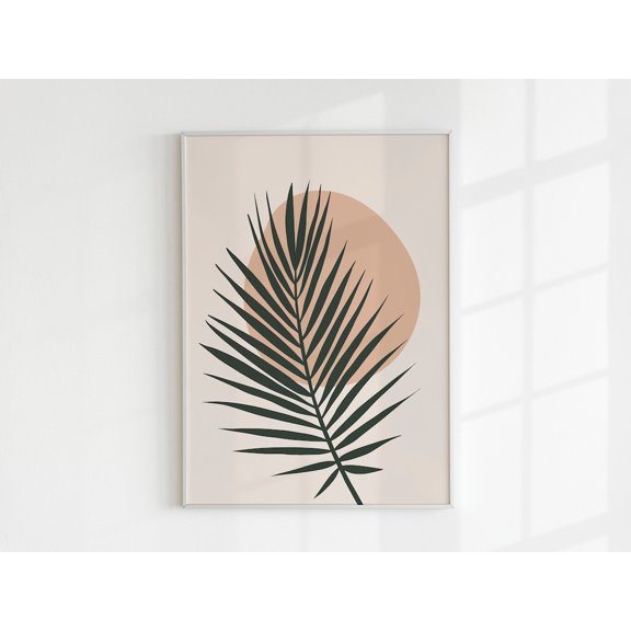 Shapes Leaf Modern Portrait Decor Unframed Paper Print