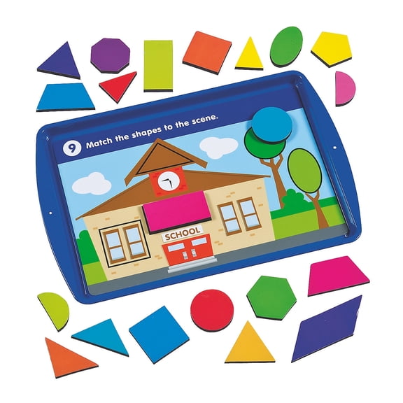 Shapes Magnetic Activity Set - Educational - 36 Pieces