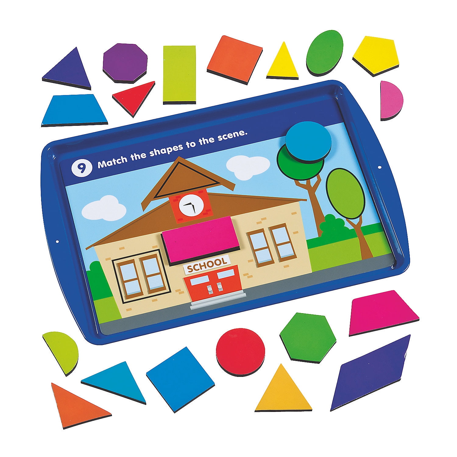 Shapes Magnetic Activity Set - Educational - 36 Pieces