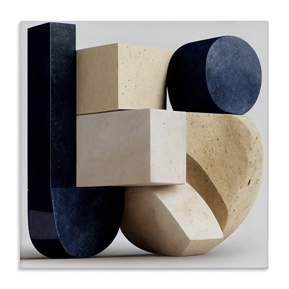 Shapes Of Things Geometric Contour Canvas Wall Art, design by Sasha