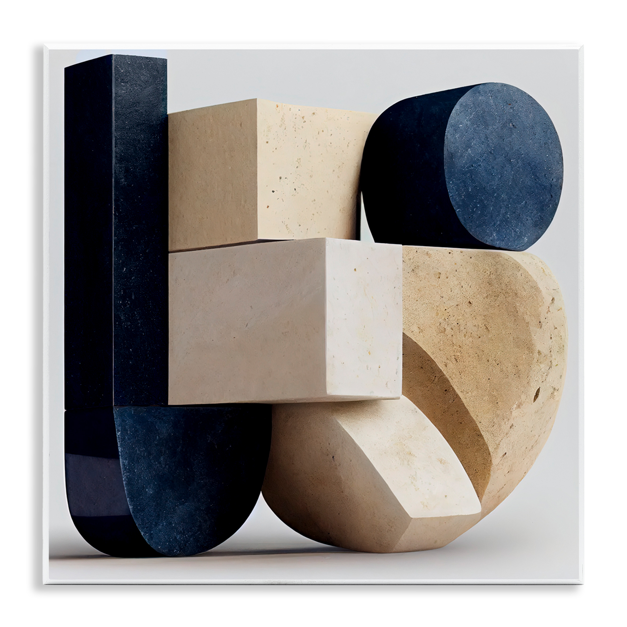 Shapes Of Things Geometric Contour Wall Plaque Art, design by Sasha