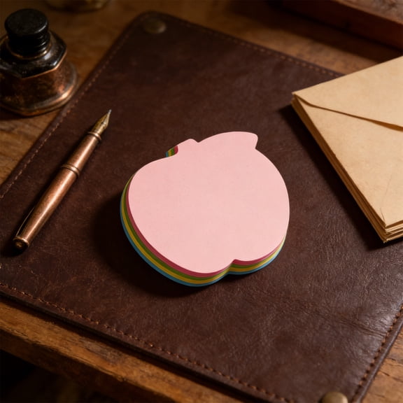 Shapes Sticky Notes,Heart Shape,Fluorescent Collection,Self-Stick Notes 100 sheets of paper