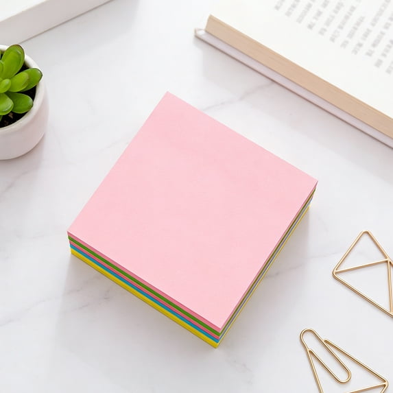 Shapes Sticky Notes,Heart Shape,Fluorescent Collection,Self-Stick Notes 100 sheets of paper