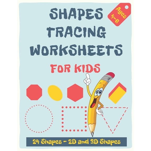 Shapes Tracing Worksheets for Kids: Shape Tracing and Practice for