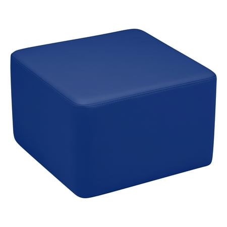 Shapes Vinyl Soft Seating - Cube (12" H) Blue