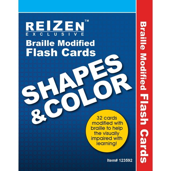 Shapes and Colors Flash Braille Cards