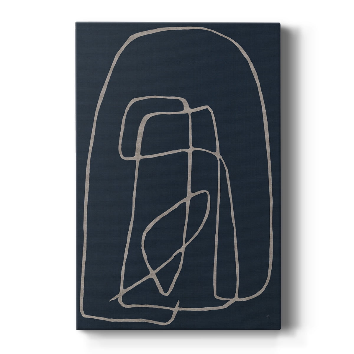 Shapes and Night Sky I Premium Gallery Wrapped Canvas - Ready to Hang