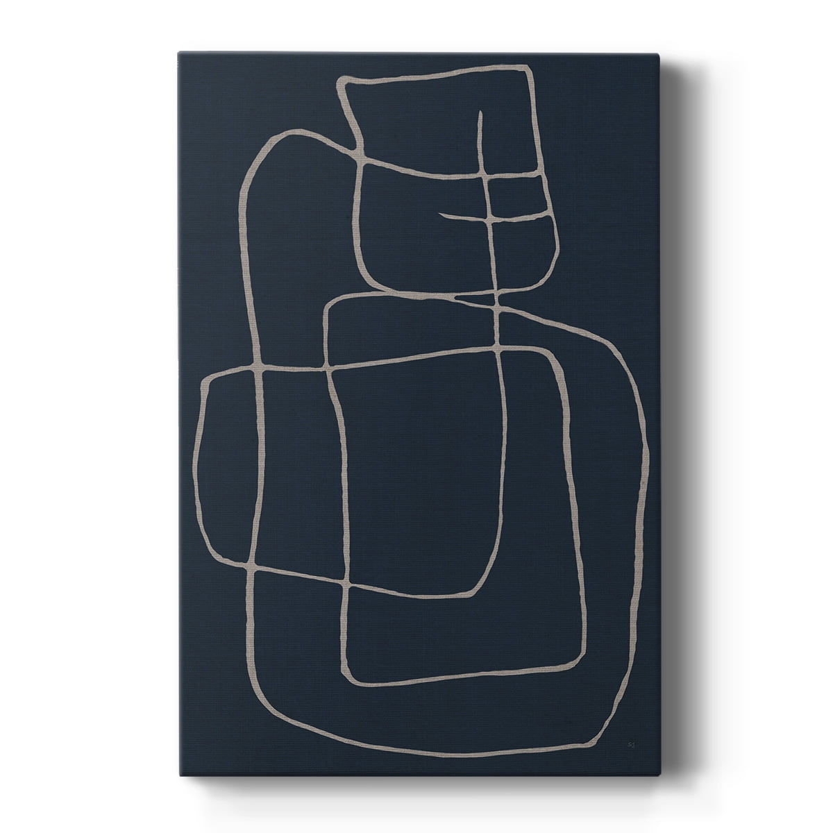 Shapes and Night Sky II Premium Gallery Wrapped Canvas - Ready to Hang