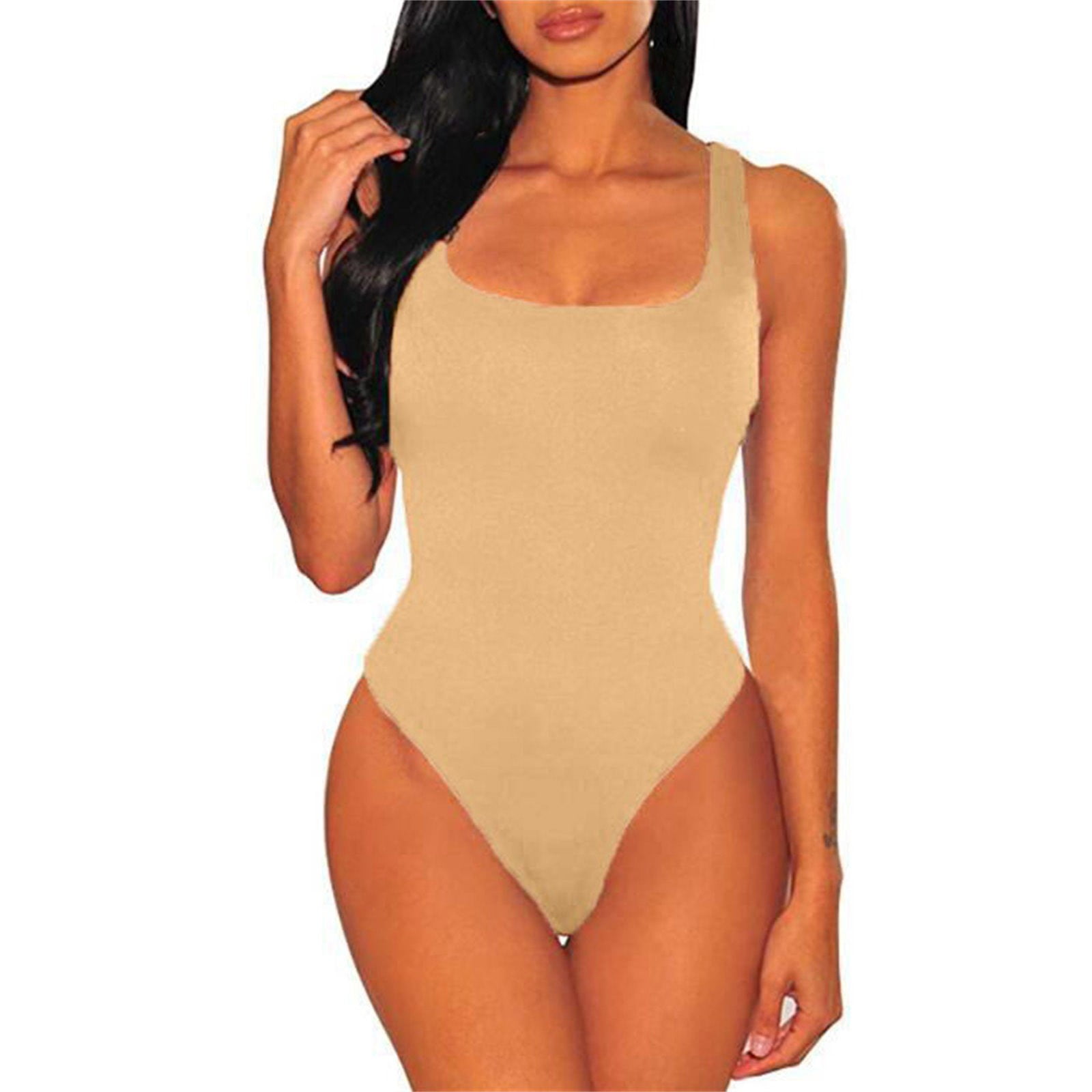 Shapewear Bodysuit For Women Tummy Control Polyester Underwear Crew