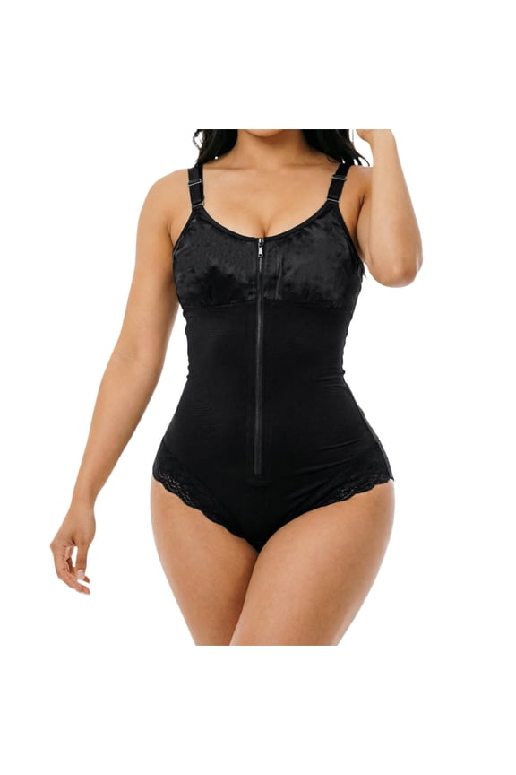 Shapewear Bodysuit for Women Thigh Slimmer High-Waisted Seamless Body Shaper Panties Summer 2026 Shapewear Outfits Black L