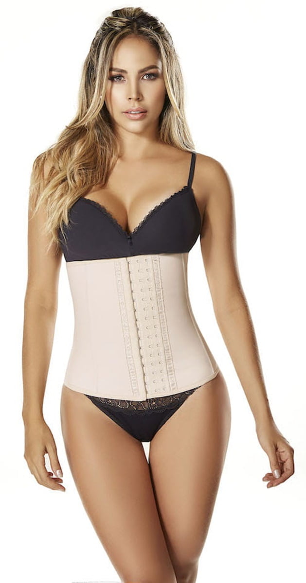 Shapewear & Fajas USA Thigh-Hug Braless Body-Shaper Fit That Flatters Waist  To All The Way Down-Faja Mujer Reductora Colombiana Beige at  Women's  Clothing store