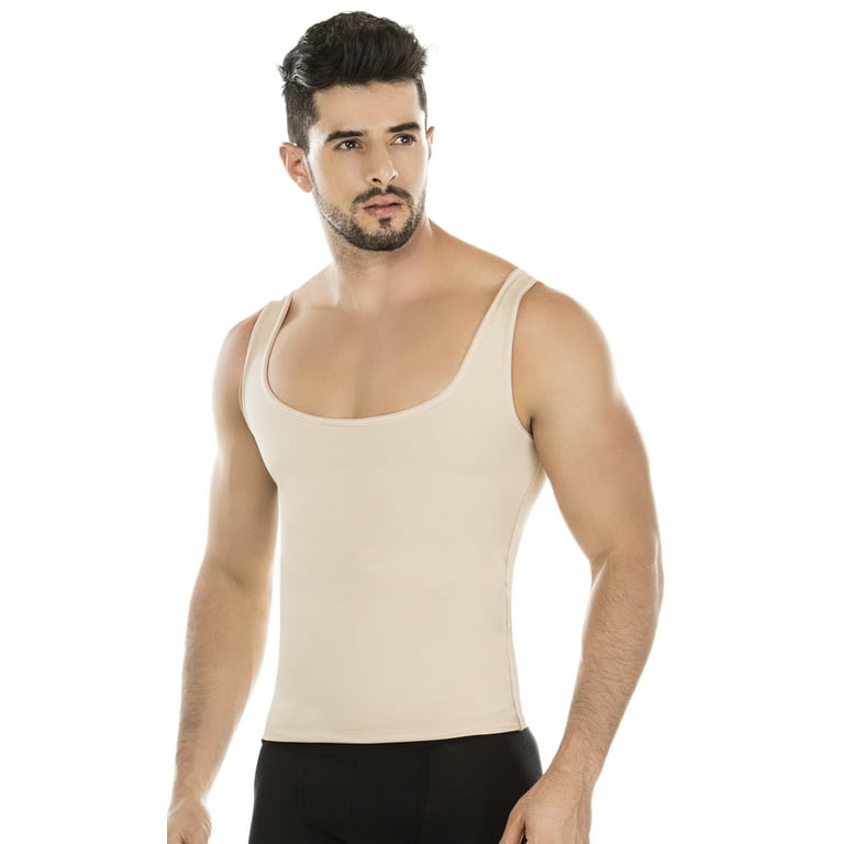 Seamless compression shapewear shirt for men
