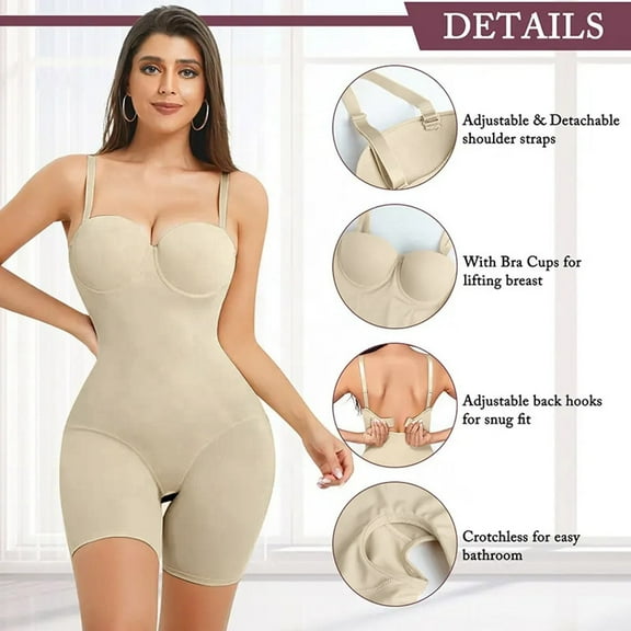 Shapewear High Waisted Shapewear Shorts For Women Seamless Comfy Body Underwear Girdle Fine Strap Trainers Bra Wrist Corset Corseted Bodysuit High Leg Body Suit Body Suit Trainer Big Bust Shirts for