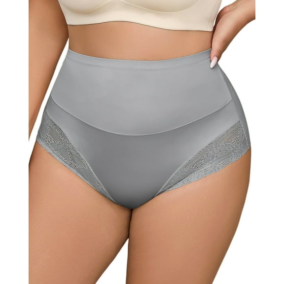 Shapewear Panties for Women Tummy Control High Waisted Compression Shaping Briefs Lightweight Control Lace Underwear