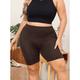 thumbnail image 1 of Shapewear Shorts Slimming Shorts Plus Size Women Solid Colours Seamless Sports Shapewear Comfortable Fit Elastic Waist Thigh Slimming Shorts COFFE 3XL, 1 of 8