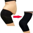 thumbnail image 1 of Shapewear Shorts, Solid Color High Waist Large Size Flat Angle Belly Pants Safety Underwear Shaping Boyshort Panties Non-slip Short Panty for Women, 1 of 11