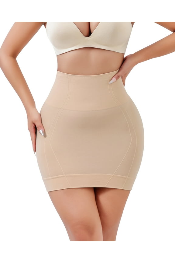 Shapewear Slip for Women Under Dress Half Slip Tummy Control Seamless Slimming Slip