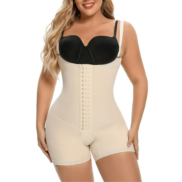Women's Corset High Compression Bodyshaper Hook And Eye Closure Tummy  Control Breast Support Skims Fajas Colombianas - Shapers - AliExpress