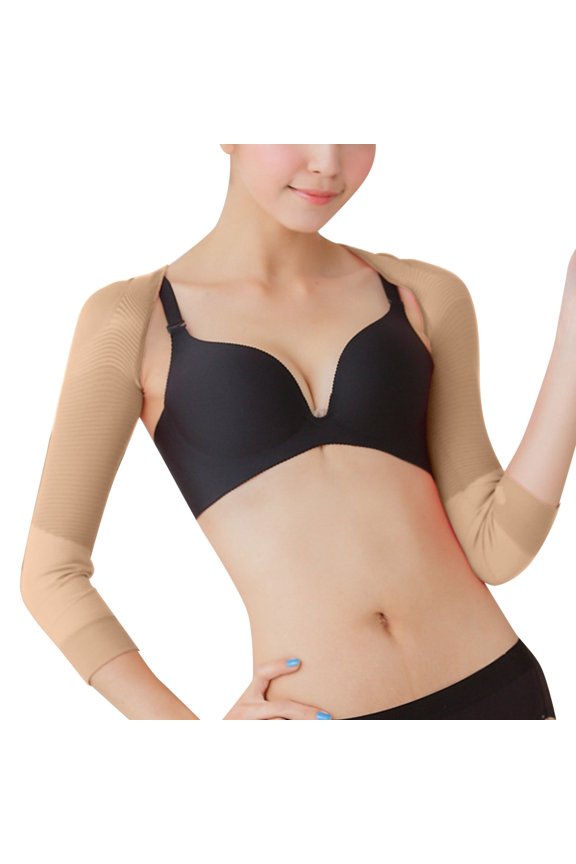Shapewear Tummy Control Upper Arm Slimming Shaper Figure Shaper Sleeve Butterfly Shoulder Protector Post Surgical Compression Hunchback Corrector Top Body Shaper Shorts Underwear for Women