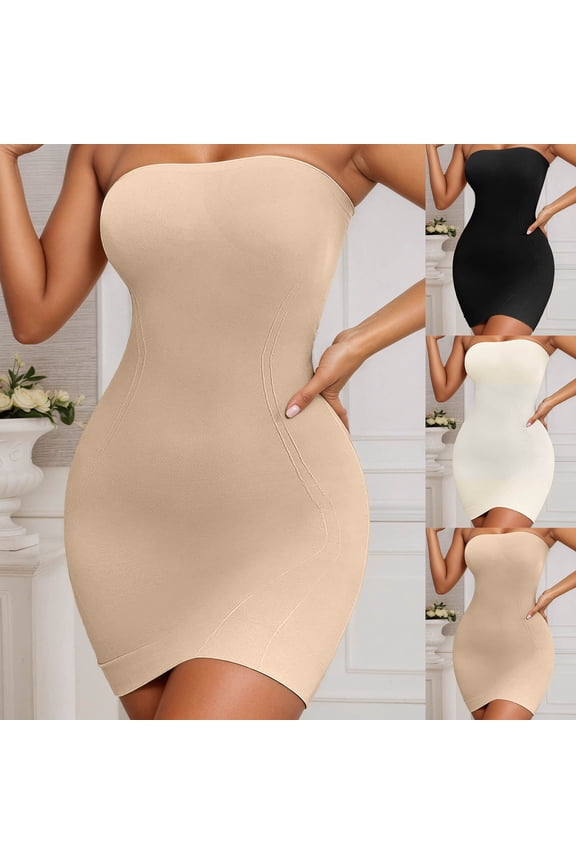 Shapewear Tummy Control Women Full Seamless Bodysuit Shapewear Lifting Foundation Weight Loss Helper Beige M