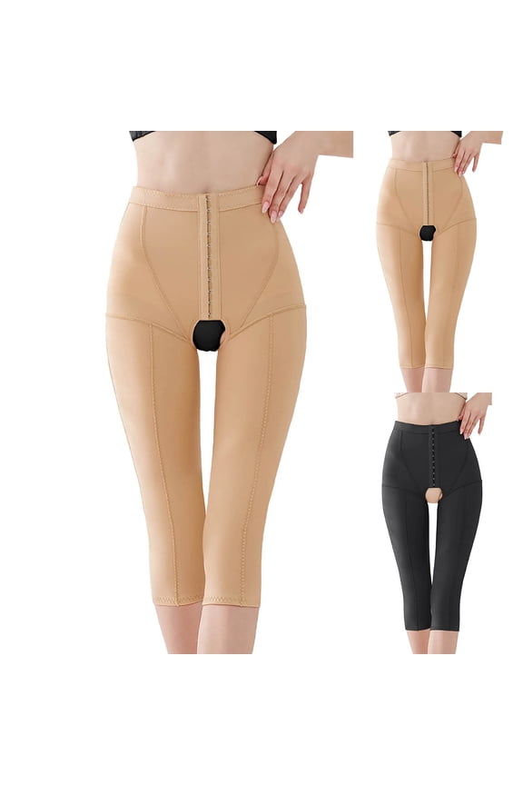 Shapewear Tummy Control Women Post Compression Firm Shorts Thigh Enhancer Seamless Weight Loss Helper Beige M