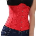 thumbnail image 1 of Shapewear Underwear Corsets Size Fashion Outfit Plus Women'S Sexy Boned Shapewear Shapeware,Red Women'S Polyester Corset 3XL, 1 of 3