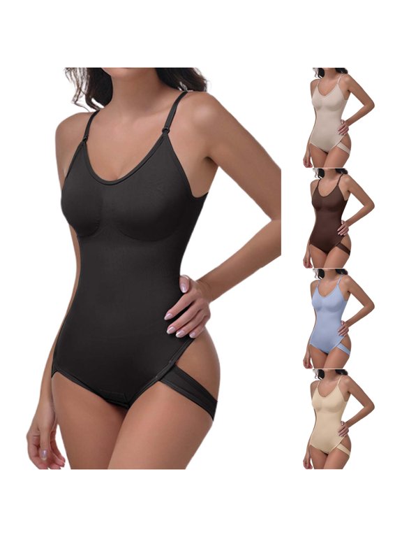 Shapewear Women's Body Shaping Waist Cinching Lifting Tight Fitting and Lifting Jumpsuits Neoprene Waist Trainers Camisole 3 Band Waist Trainer for Women Hide Back Tape Firm Compression Top