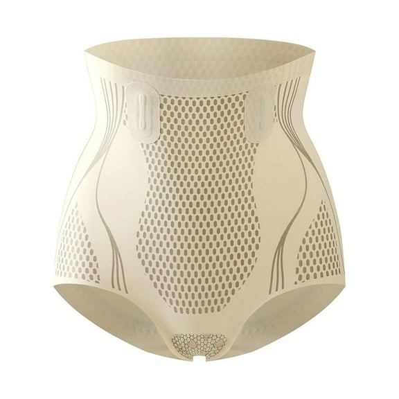 Shapewear for Women, Audhol High Waisted Strong Girdle Seamless Ladies' Liquid Belly Hip Lifting Pants Tummy Control Shapewear Beige XL