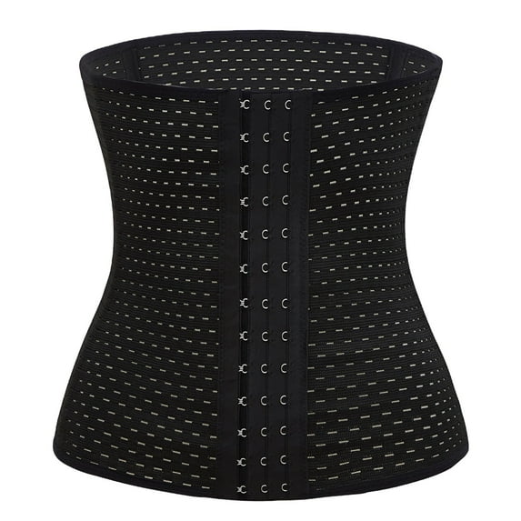 Shapewear for Women - Breathable Waist Tummy Girdle Belt Sport Body Shaper Trainer Control Corset - Corsets for Women,Color:Black,Size:M
