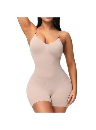 Bodysuit for Women Long Sleeve Thong Body Shaper, Slim Casual Extender Body  Suit Daily T shirts Jumpsuit (Color : H, Size : XL)