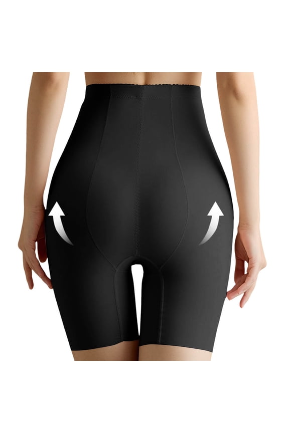 Shapewear for Women, Lifting High Waisted Body Shaper Shorts Under Dresses Thigh Slimmer Body-shaping Corset,Color:Black,Size:L