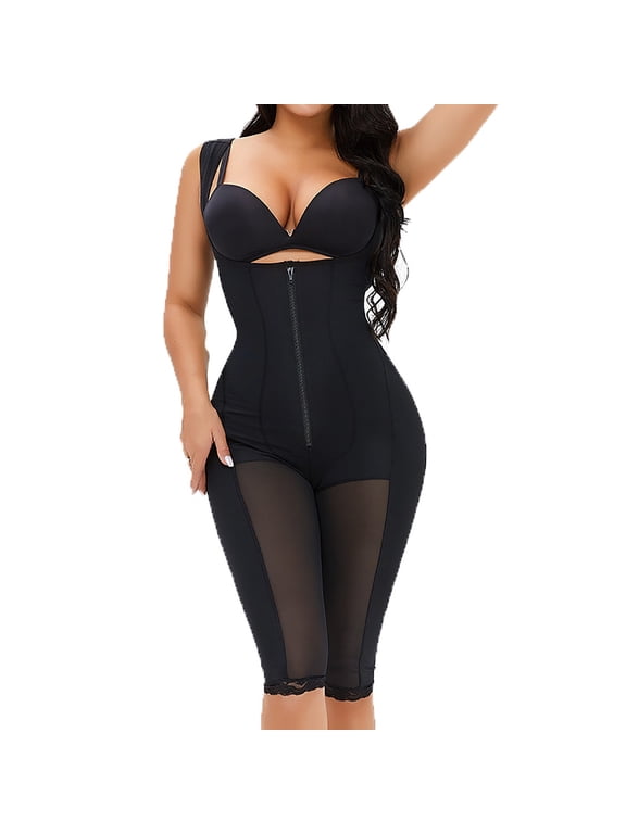 Shapewear for Women Seamless Bodysuit Open Bust Knee Length Comfortable Butt Lifter Body Shaper