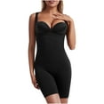 thumbnail image 1 of Shapewear for Women Seamless Fajas Bodysuit Open Bust Butt Lifter Mid Thigh Body Shaper Shorts, 1 of 4