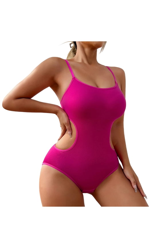 Shapewear for Women Side Cutout Seamless Bodysuit Tummy Control Body Shaper Snatched Waist Butt Lifter Sculpting Full Body Suit